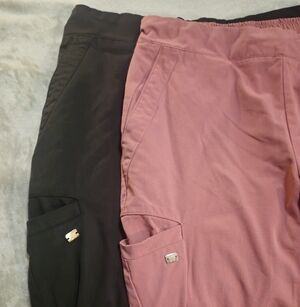 2 PAIRS INCLUDED- Grey's Anatomy Pink and Black Scrub Pants